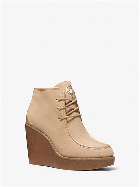 michael kors suede wedge boots|michael kors women's wedge sneakers.